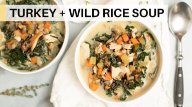 LEFTOVER THANKSGIVING TURKEY SOUP  | cozy recipe