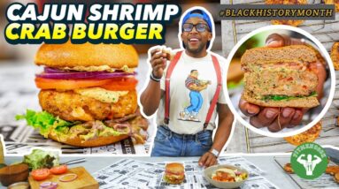 Easy Cajun Shrimp and Crab Burger Recipe