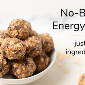 NO-BAKE OATMEAL ENERGY BALLS | just 6 ingredients