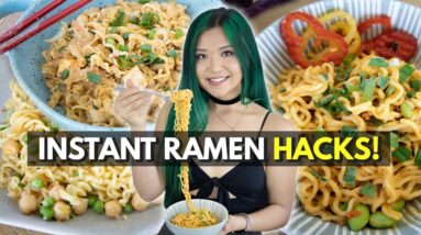 3 New Ways to Eat Instant Noodles (Vegan Instant Ramen HACKS!)