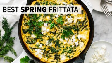 BEST FRITTATA RECIPE | with vibrant spring vegetables