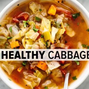 CABBAGE SOUP | super easy, vegetarian soup for a healthy diet