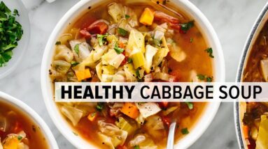 CABBAGE SOUP | super easy, vegetarian soup for a healthy diet