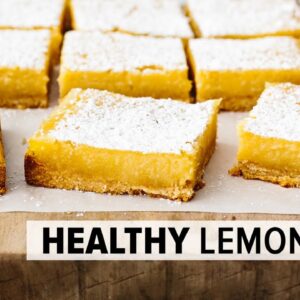 LEMON BARS | easy, healthy, gluten-free lemon bars