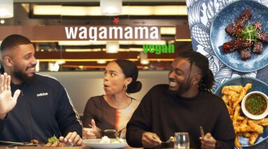 NON VEGANS TRY VEGAN RIBS!? x CHILLI SQUID!? ???? | WAGAMAMAS