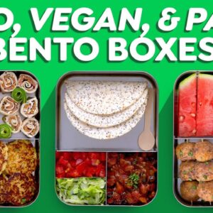 3 Easy Bento Box Lunch Ideas – Keto, Vegan & Paleo!