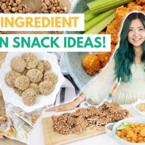 3 INGREDIENT VEGAN SNACK IDEAS + How to Make Dairy-Free Milk!