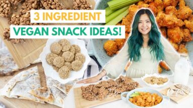 3 INGREDIENT VEGAN SNACK IDEAS + How to Make Dairy-Free Milk!