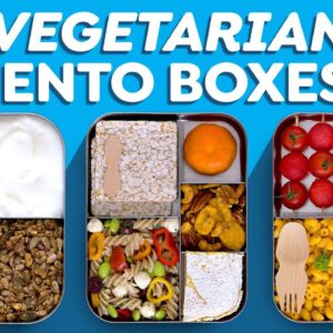 3 Vegetarian Bento Box Lunch Ideas