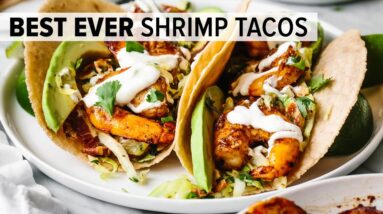 BEST SHRIMP TACOS | a serious flavor explosion