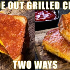 Making Chef John's Inside-Out Grilled Cheese Sandwich - Ultimate Cheese Sandwich