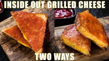 Making Chef John's Inside-Out Grilled Cheese Sandwich - Ultimate Cheese Sandwich