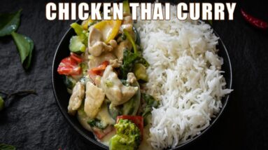 Chicken Thai Curry but LOWER in calories and JUST AS DELICIOUS!