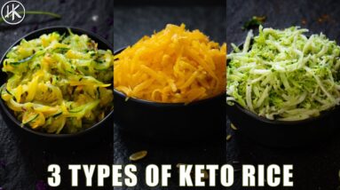 3 Kinds of Keto Rice that are NOT Cauliflower | Delicious low carb rice alternatives