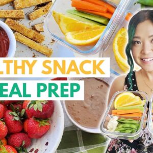 HIGH PROTEIN VEGAN SNACKS to look like a SNACC (vegan snack meal prep)