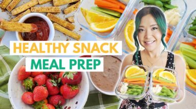 HIGH PROTEIN VEGAN SNACKS to look like a SNACC (vegan snack meal prep)