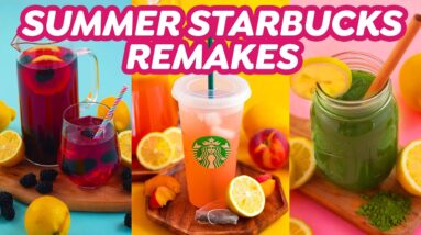 How to Make Lemonade + 3 Starbucks Summer Drinks!