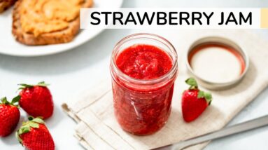 HOW TO MAKE STRAWBERRY JAM | healthy, homemade chia seed jam