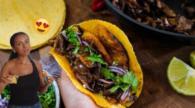 INSANE VEGAN JERK TACOS ???? you have fi try it