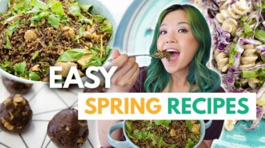 LAZY & YUMMY VEGAN RECIPES FOR SPRING!