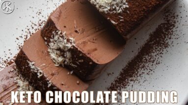 Keto Chocolate Pudding | I made a Keto version of a viral chocolate dessert with 21 MILLION VIEWS!!