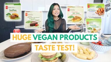 HONEST REVIEW OF VEGAN PRODUCTS (President's Choice Plant Based Taste Test) / Munching Mondays Ep.95