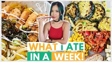 What I Ate in a WEEK as a VEGAN (realistic) - eating through my freezer