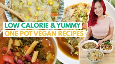 Low Calorie High Protein One Pot Vegan Recipes For Weight Loss (easy vegan meal ideas) #veganuary