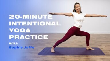 20-Minute Intentional Yoga Practice With Sophie Jaffe | POPSUGAR FITNESS