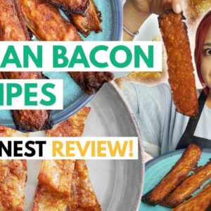 I Tried 3 VIRAL VEGAN BACON RECIPES (Gordon Ramsay, Bread Bacon & Rice Paper Bacon)