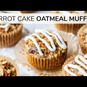 CARROT CAKE OATMEAL MUFFIN CUPS | easy nutritious recipe