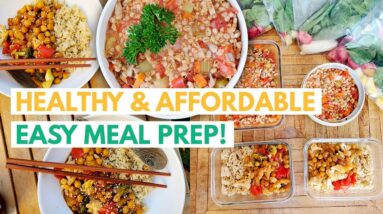 CHEAP EASY VEGAN MEAL PREP TO GET BACK ON TRACK & GET FIT