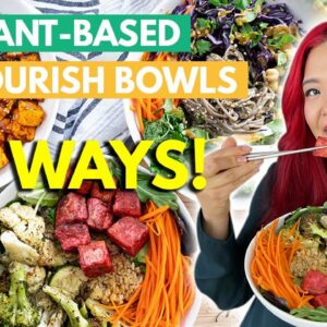 DELICIOUS NOURISH BOWLS 🥑 3 WAYS (vegan recipes)