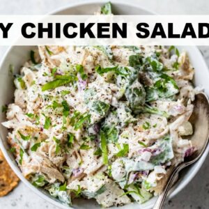 EASY CHICKEN SALAD RECIPE | healthy lunch idea