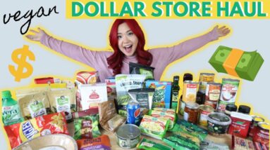 I Bought Almost Everything Vegan at the Dollar Store lol (Massive Vegan Dollar Store Haul)