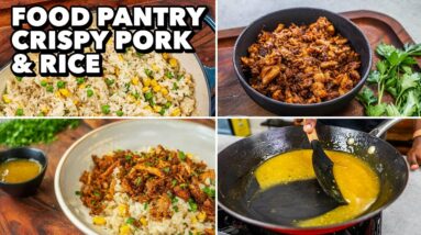 Food Pantry: Turning Canned Goods into Crispy Pork & Rice Recipe