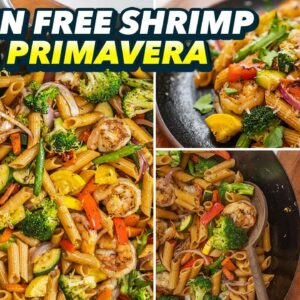 Gluten Free Shrimp Pasta Primavera