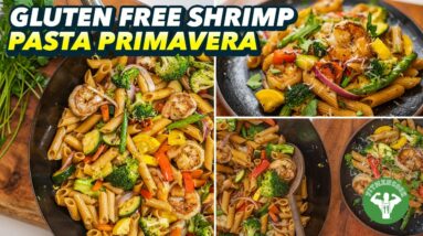 Gluten Free Shrimp Pasta Primavera