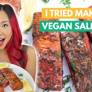 I Tried Making VEGAN SALMON!!! *Mind blown* (Recipe Test)