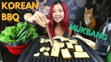 KOREAN BBQ MUKBANG (VEGAN) - my fave way to eat TONS of veggies / Munching Mondays Ep.102