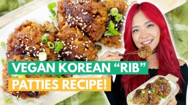 Korean "Meat" Patties (VEGAN) | Vegan Tteokgalbi