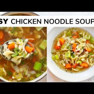 ROTISSERIE CHICKEN NOODLE SOUP | easy, shortcut recipe