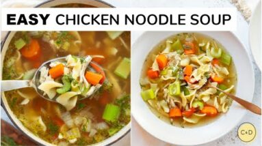 ROTISSERIE CHICKEN NOODLE SOUP | easy, shortcut recipe