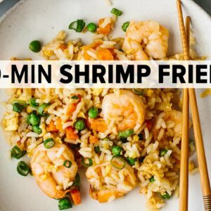 SHRIMP FRIED RICE | easy Chinese fried rice recipe + better than takeout!