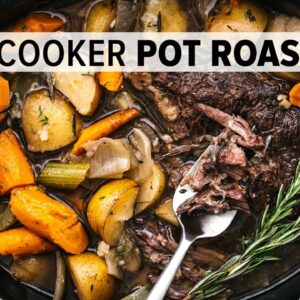 SLOW COOKER POT ROAST | an easy crock pot roast for dinner