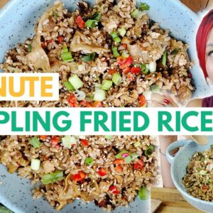 VEGAN DUMPLING FRIED RICE (VIRAL 5 MINUTE RECIPE)