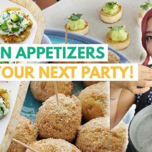 VEGAN PARTY SNACKS / APPETIZERS / FINGER FOOD (VEGAN HORS D'OEUVRES RECIPES)