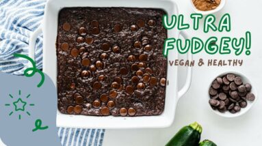 Vegan Zucchini Brownies // Gluten-Free & So Fudgy!