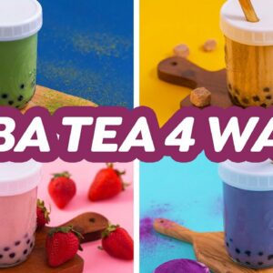 How to Make BOBA MILK TEA at Home – 4 Ways!