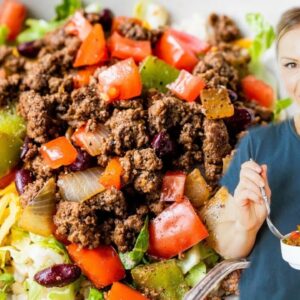 TACO SALAD BOWL | easy, healthy, lunch recipe!